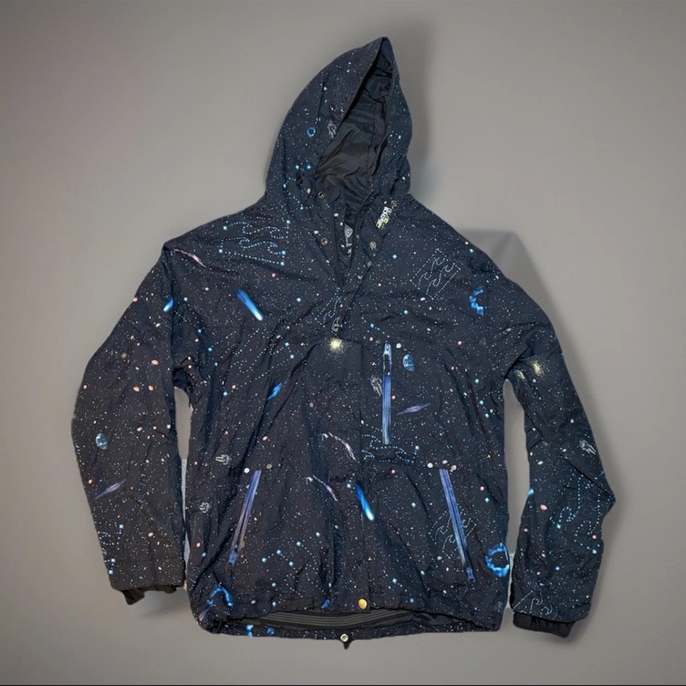 Billabong Outerwear Galaxy Print Artists Expression Series Coat Nicolas Thomas L